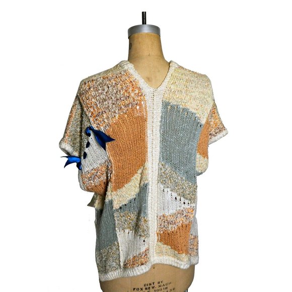 80s Vintage Gil Aimbez for Static Sweater Vest Rib - Picture 4 of 6